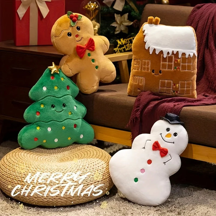 Santa Friends Plush Pillow