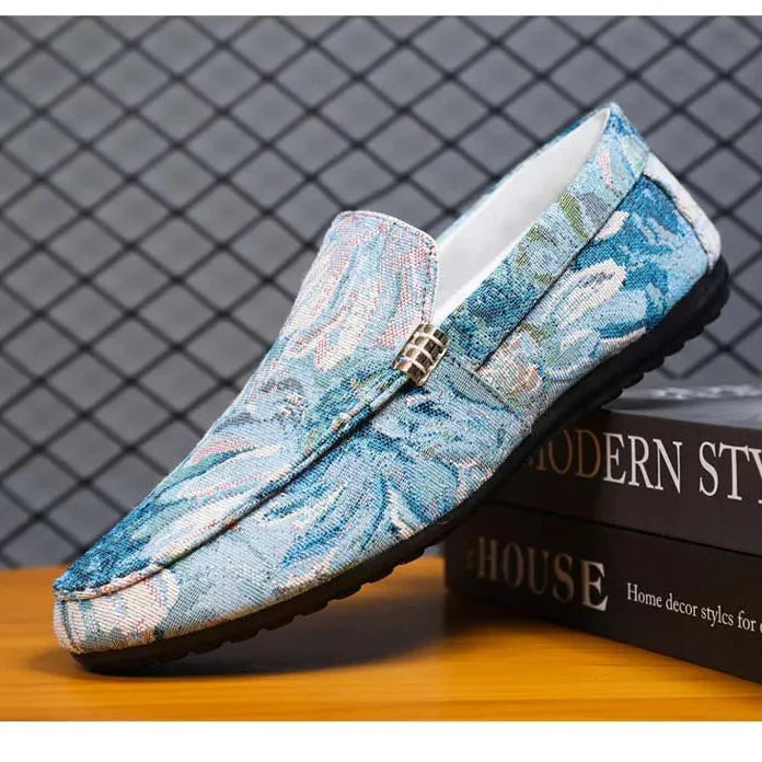 Corvinia Canvas Floral Loafers