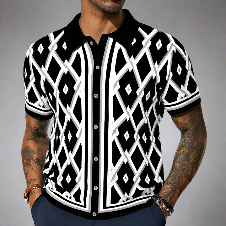 Dante RetroGrid Polo Shirt
