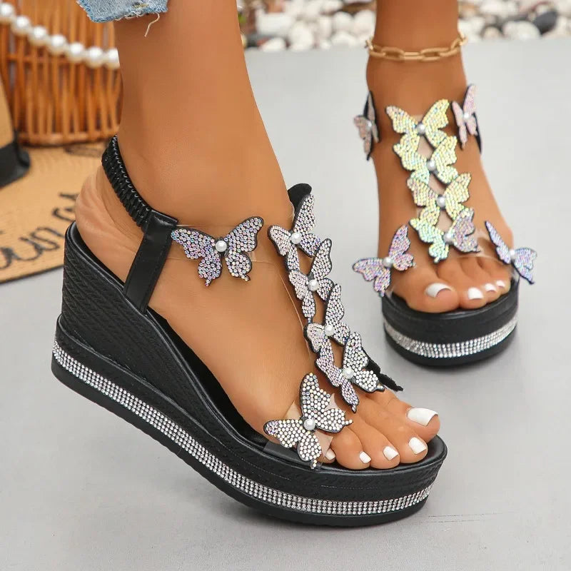 Bella Butterfly Platform Sandals