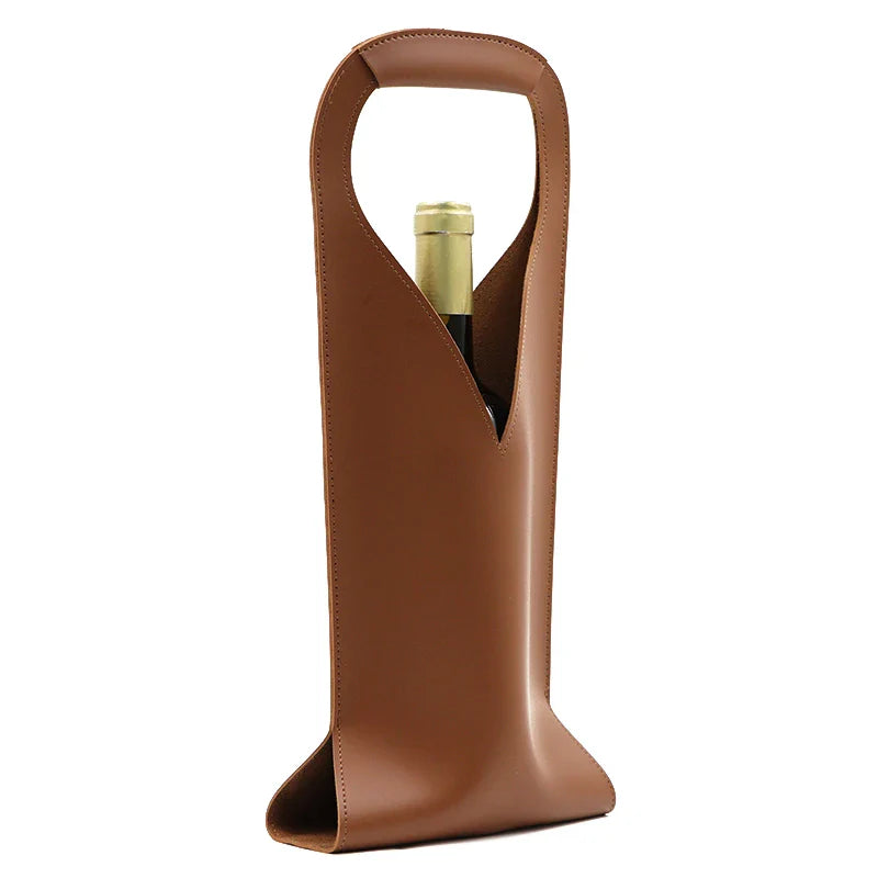 Vignette Leather Bottle Carrier