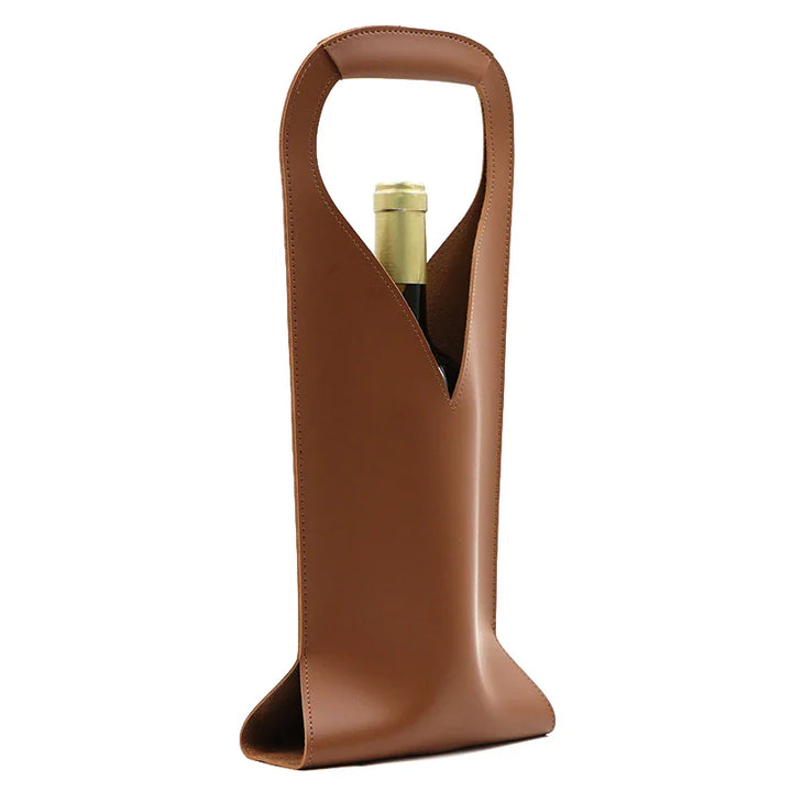 Vignette Leather Bottle Carrier