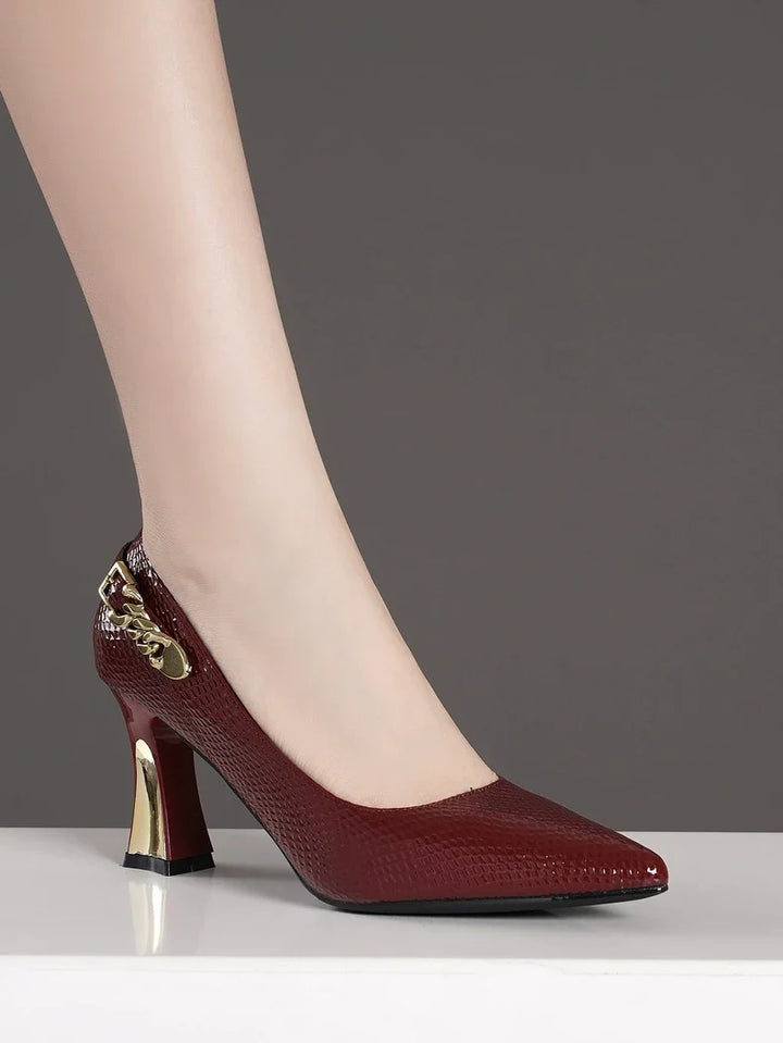 Talesse Chain Accent Heels