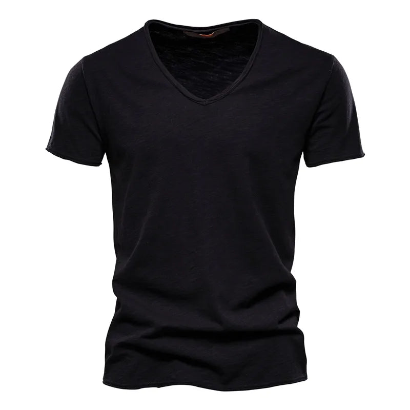 Adrian Linen V-neck Tshirt