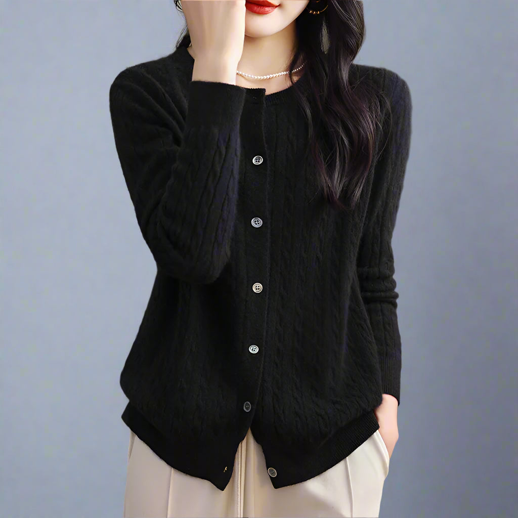 Marlen Button Knit Blazer