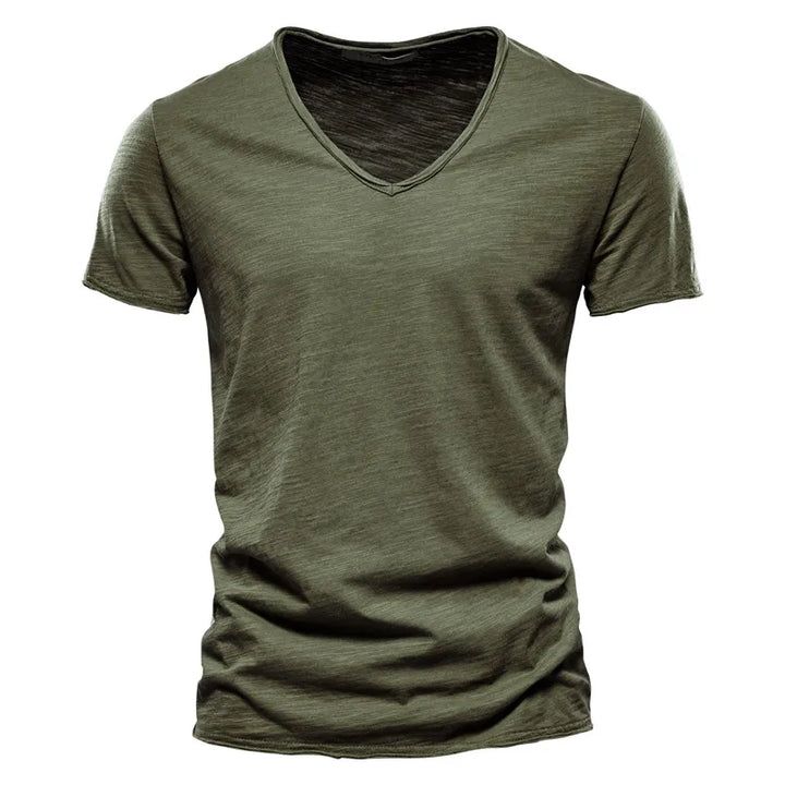 Adrian Linen V-neck Tshirt
