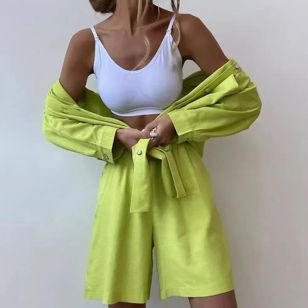 Arlisse Linen Summer Set