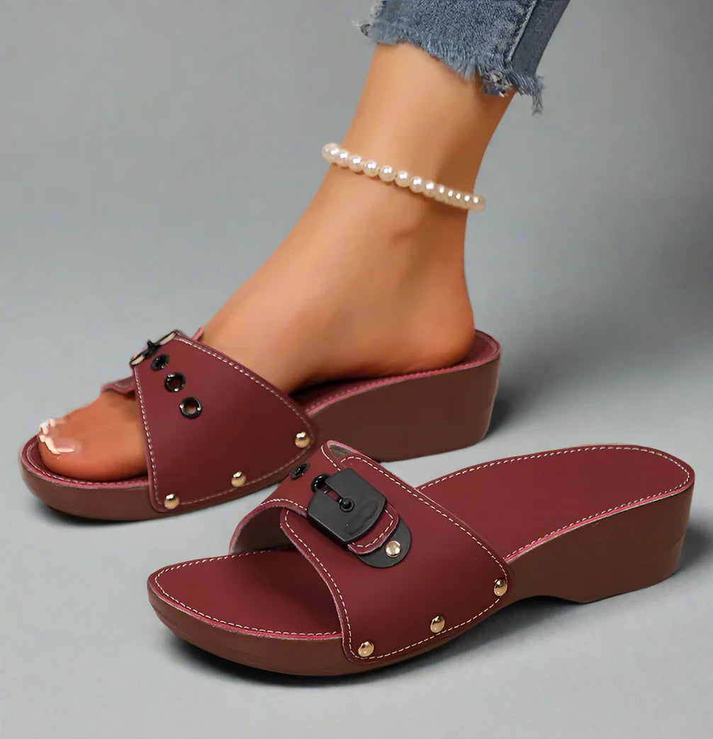 Ana Ease Heeled Slides