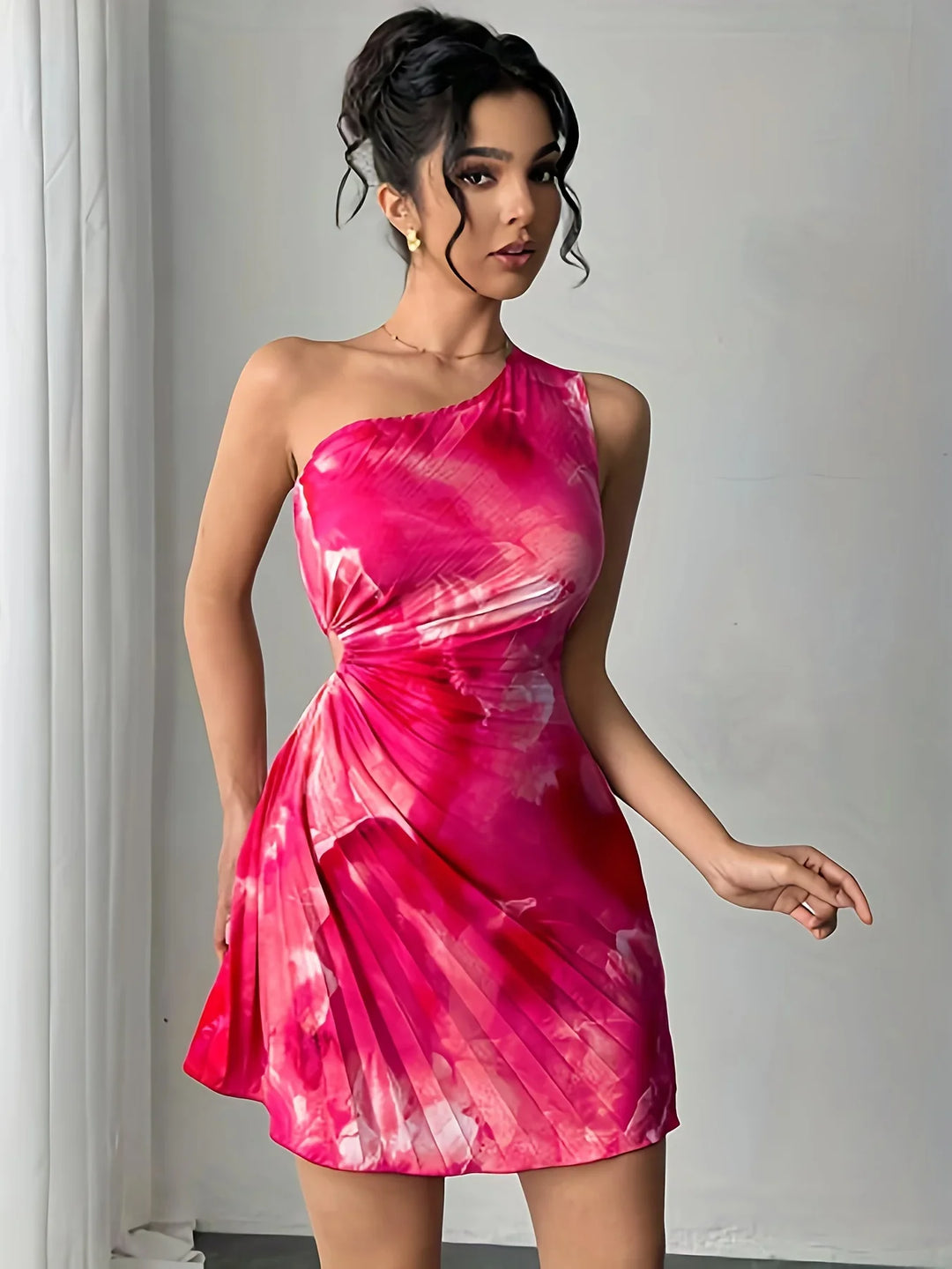 Amelia One-Shoulder Mini Dress