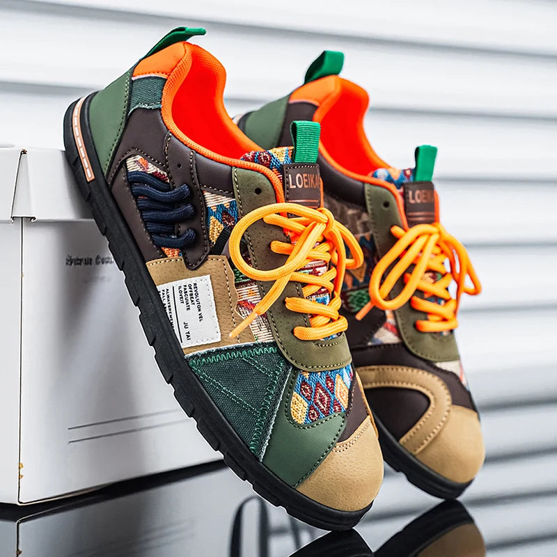 Axiom Patchwork Low Sneakers