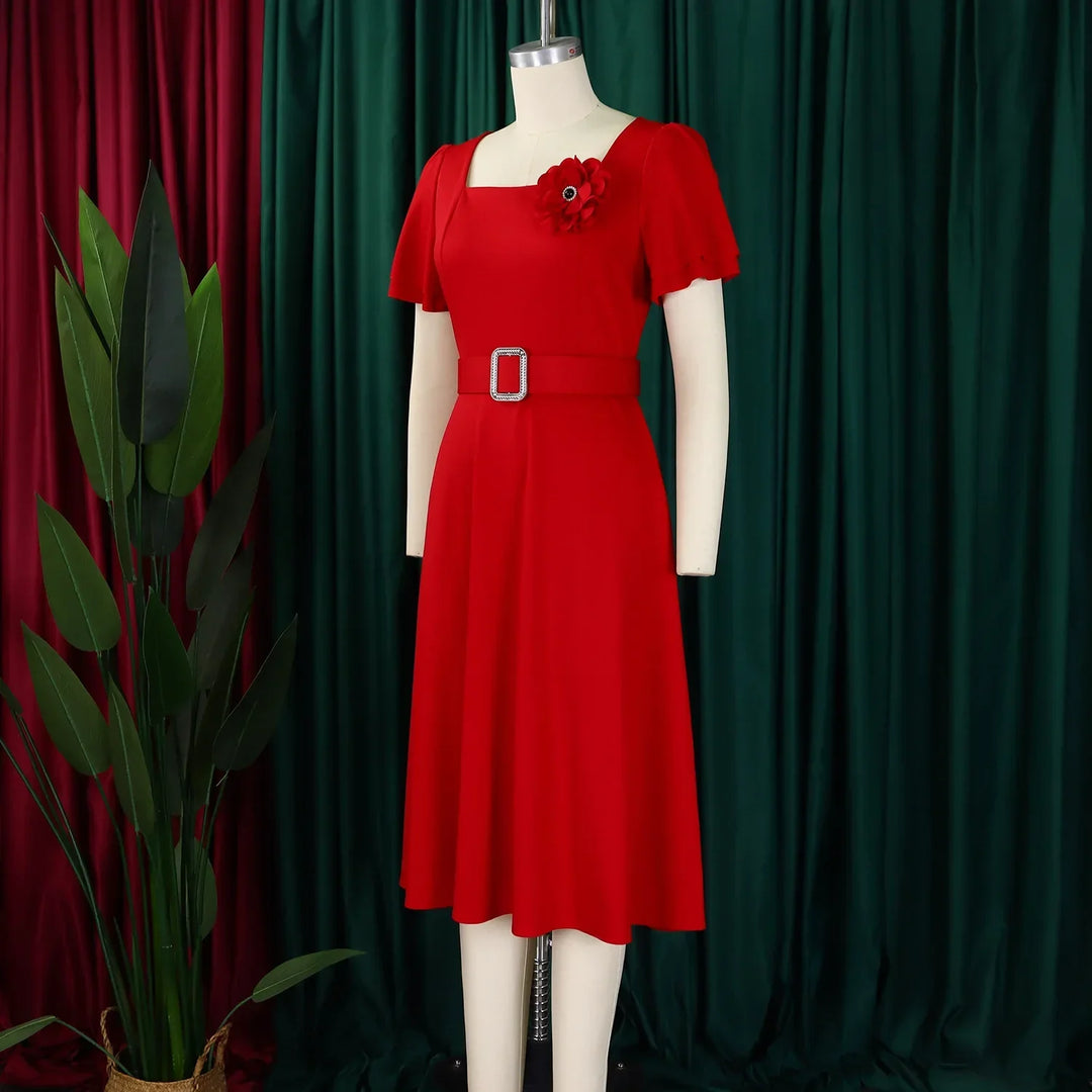 Vana Grace Belted Dress