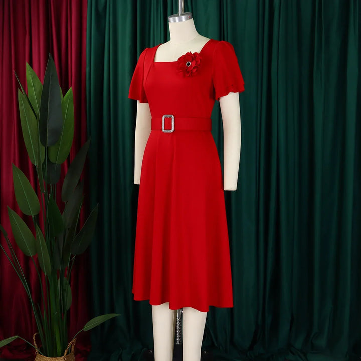 Vana Grace Belted Dress