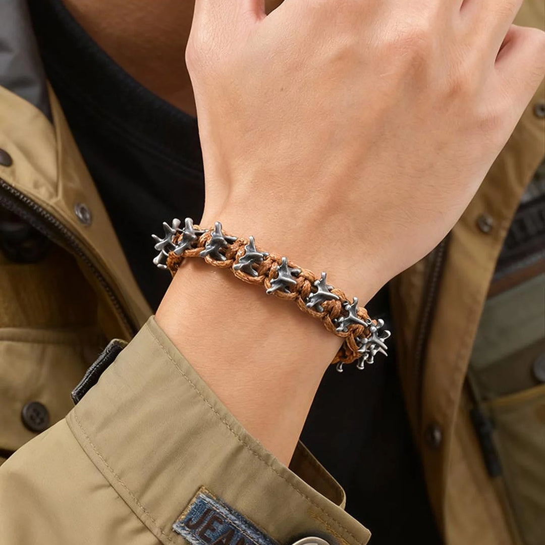 Remington Braided Spike Bracelet