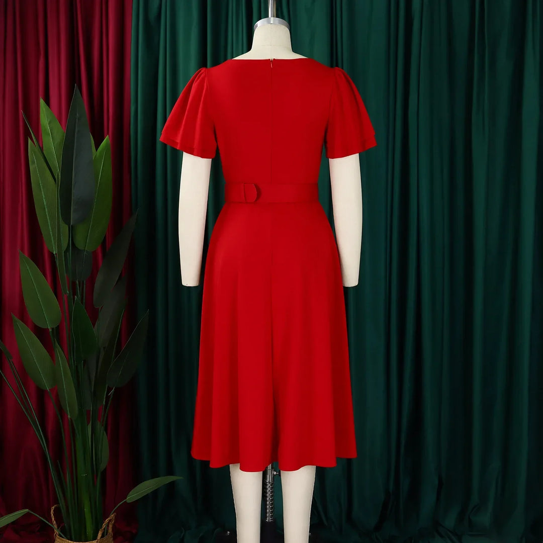 Vana Grace Belted Dress