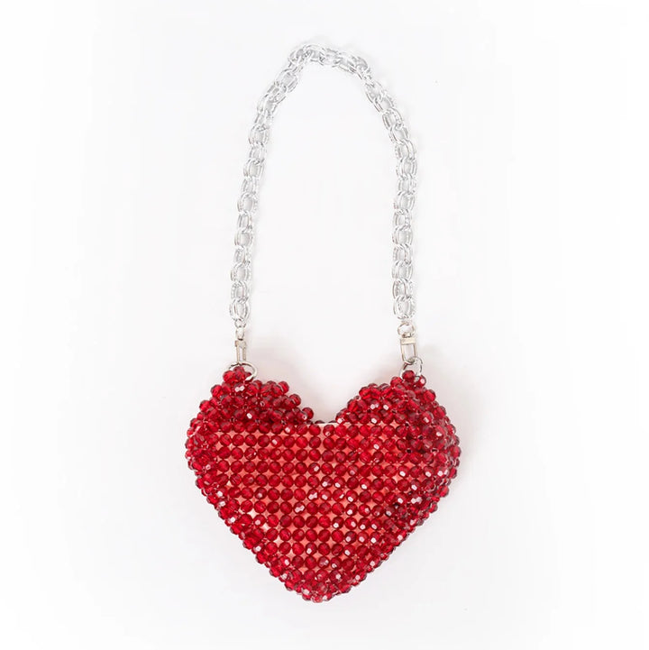 Rosalie Beaded Heart Bag