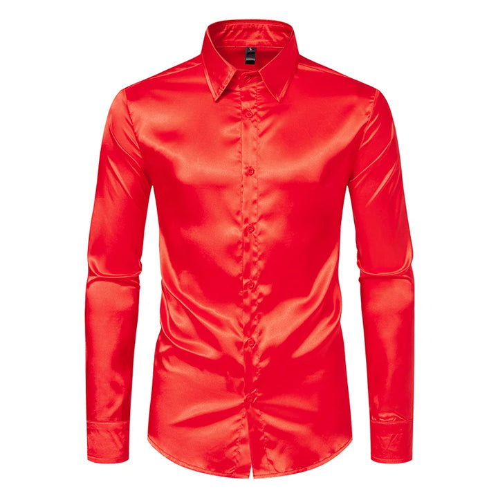 Adrano Satin Button Shirt