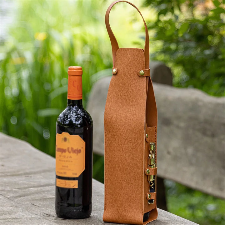 Vintis Leather Bottle Carrier