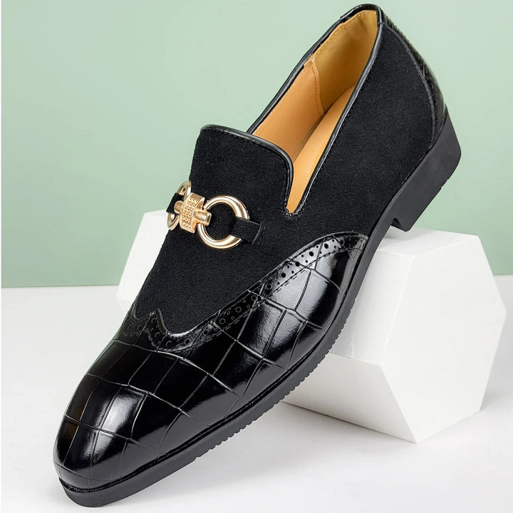 Cassiel Patent Suede Loafers