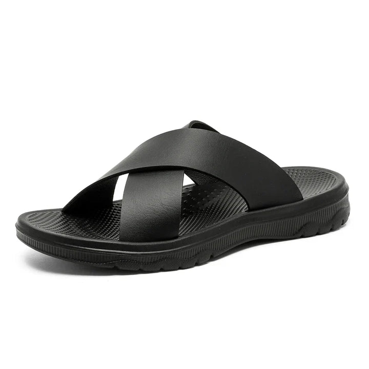 Mavrin Cross Leather Sandals