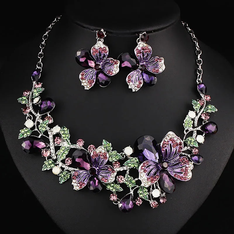 Celestia Floral Gem Necklace