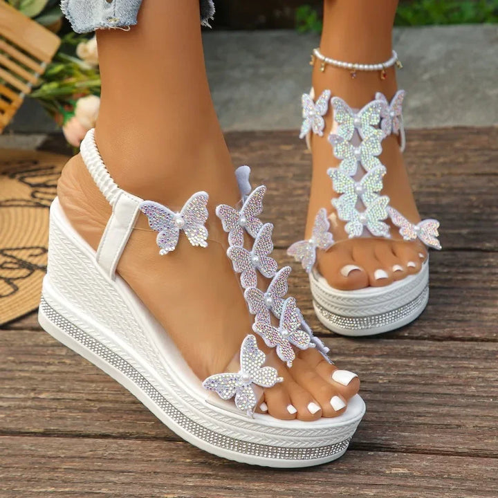 Bella Butterfly Platform Sandals