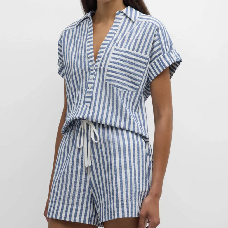 Hannah Stripe Two-Piece Set