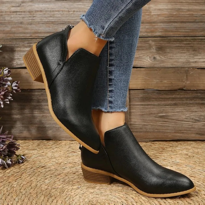 Elise Minimal Ankle Boots