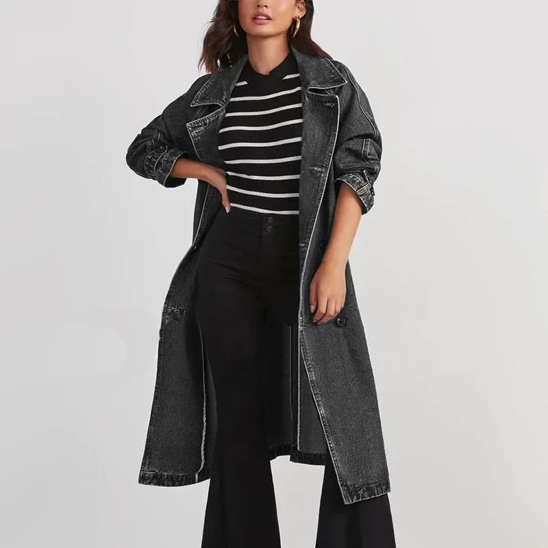 Rivera Denim Trench Coat