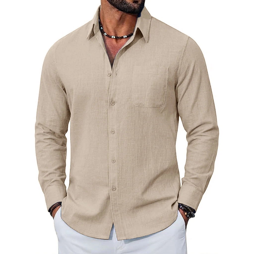 Monaco Linen Pocket Shirt