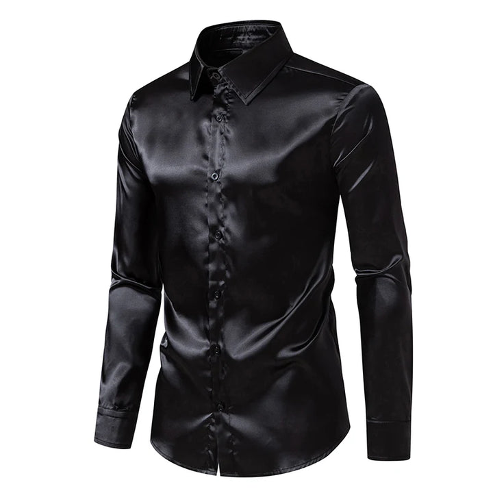 Adrano Satin Button Shirt