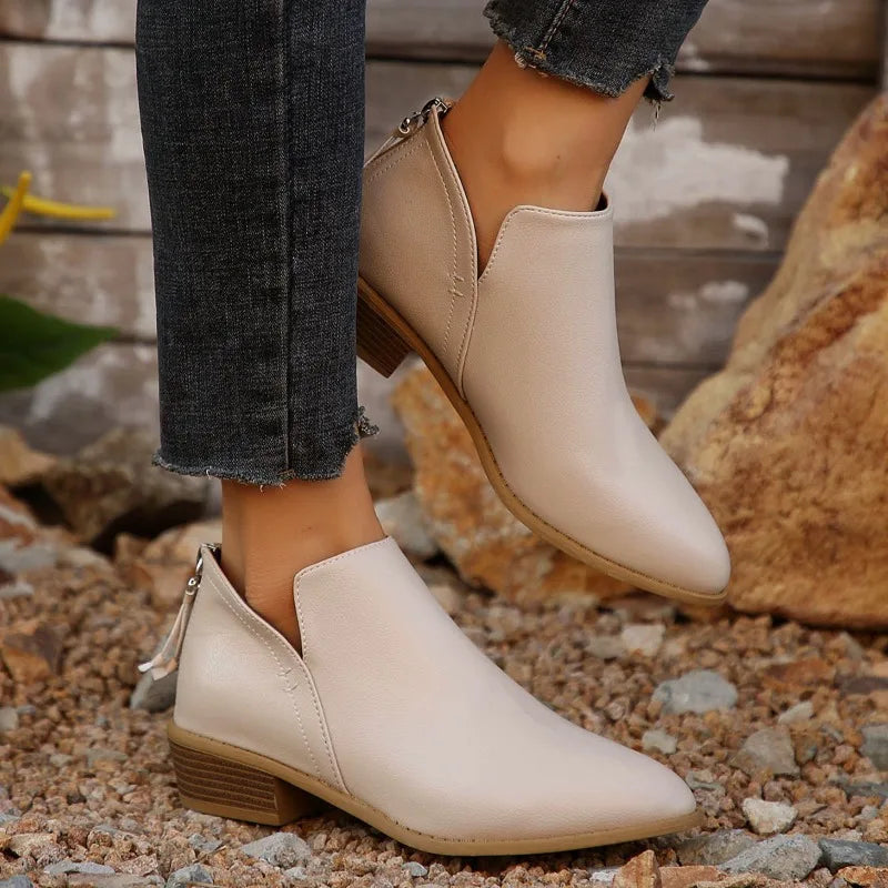 Elise Minimal Ankle Boots