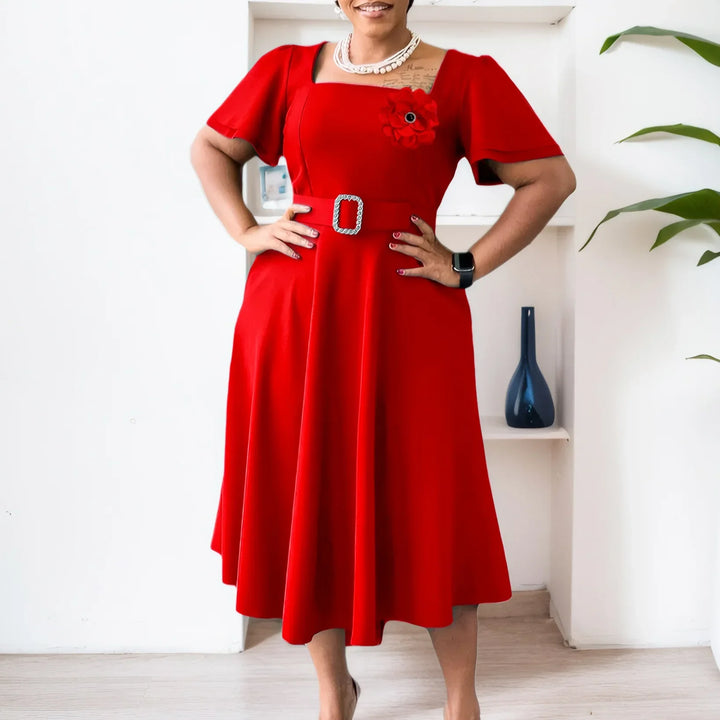 Vana Grace Belted Dress