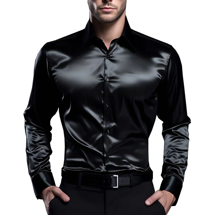 Adrano Satin Button Shirt