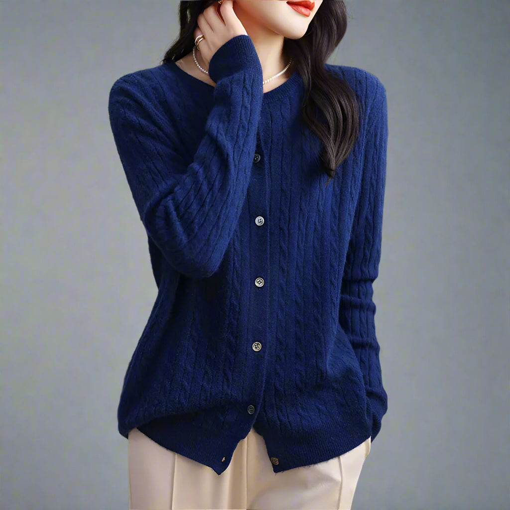 Marlen Button Knit Blazer