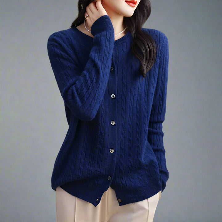 Marlen Button Knit Blazer