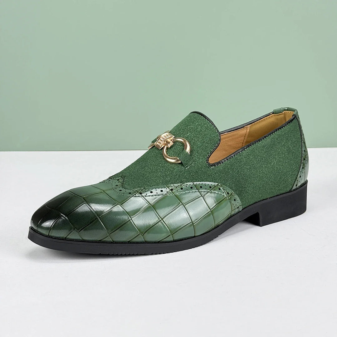 Cassiel Patent Suede Loafers