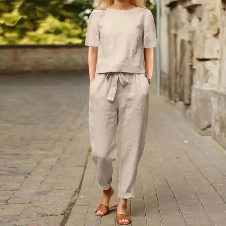 Elvara Linen Suit Set