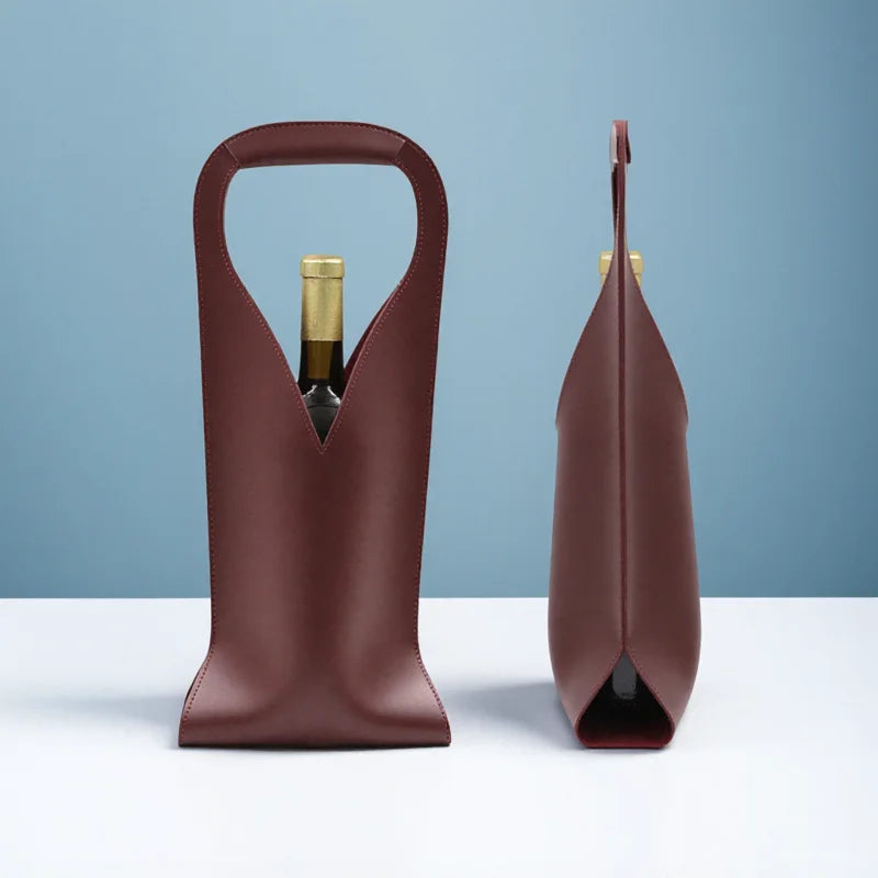 Vignette Leather Bottle Carrier
