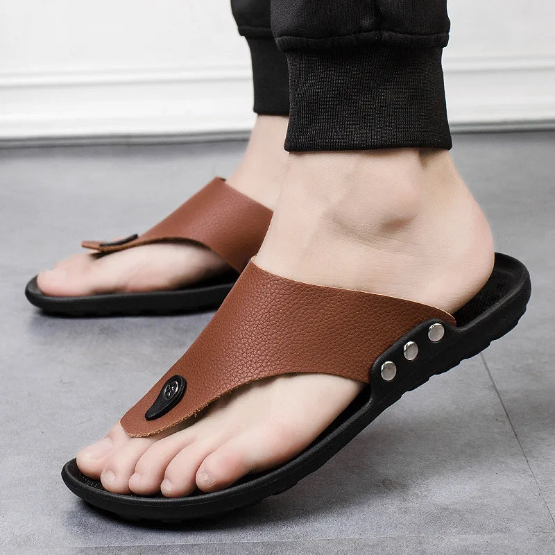 Bruce Leather Sandals