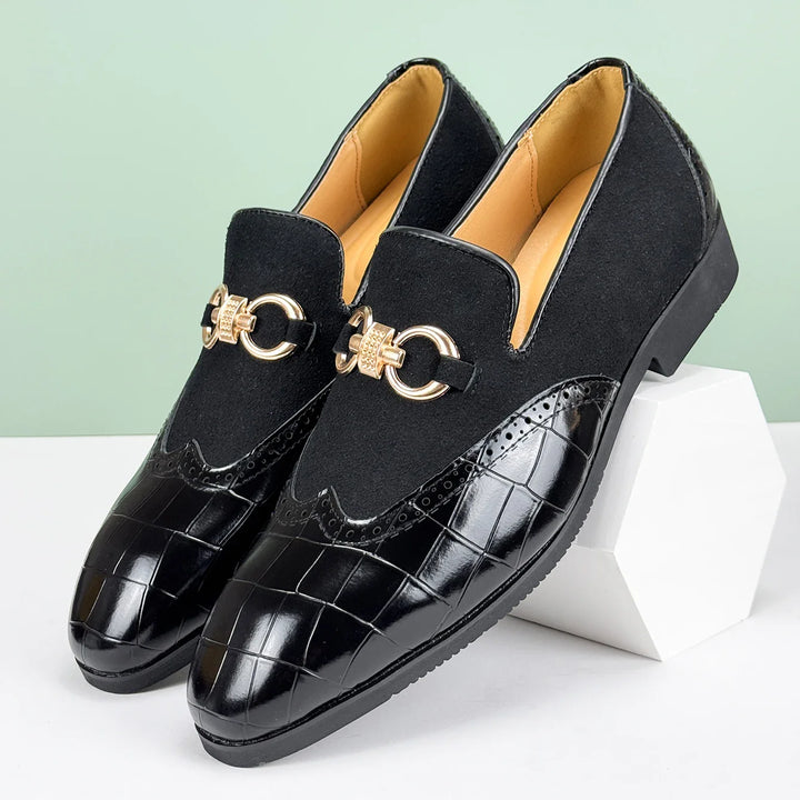 Cassiel Patent Suede Loafers