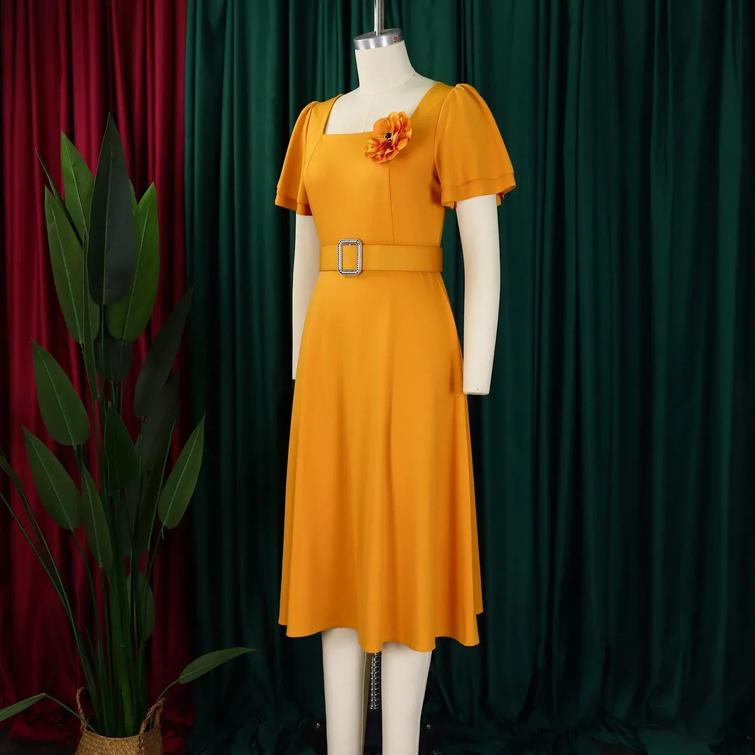 Vana Grace Belted Dress