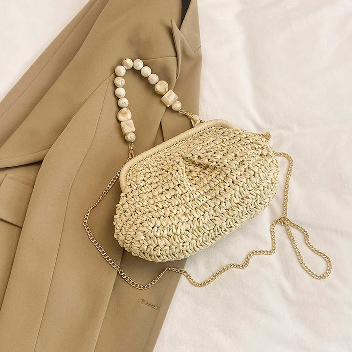 Isola Pearl Straw Bag