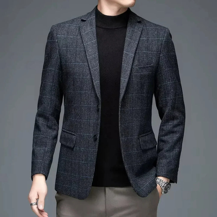 Calviro Plaid wool Coat