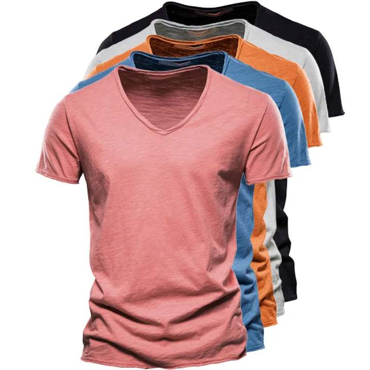 Adrian Linen V-neck Tshirt
