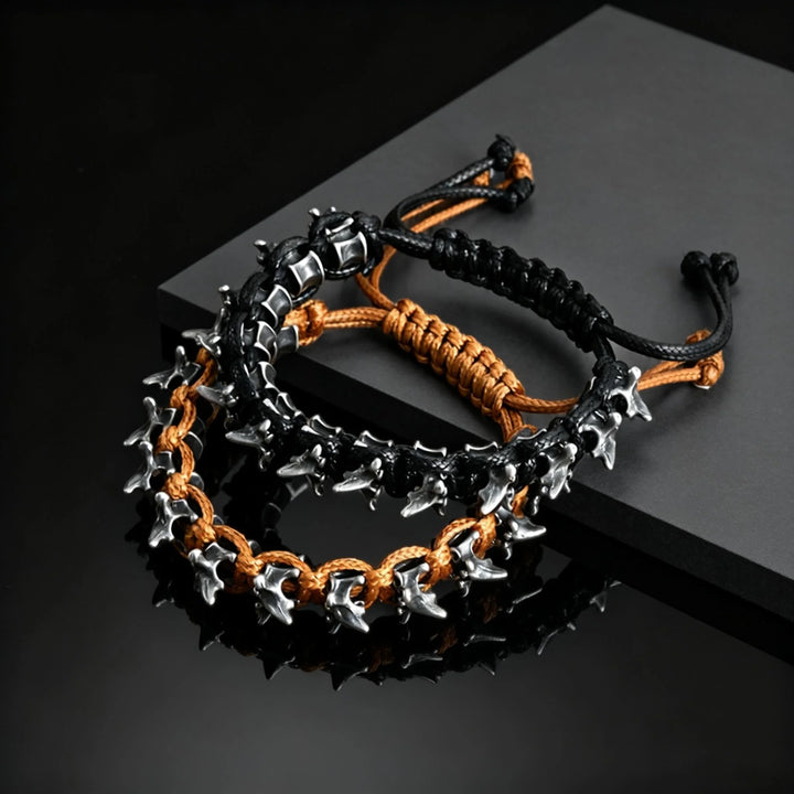 Remington Braided Spike Bracelet
