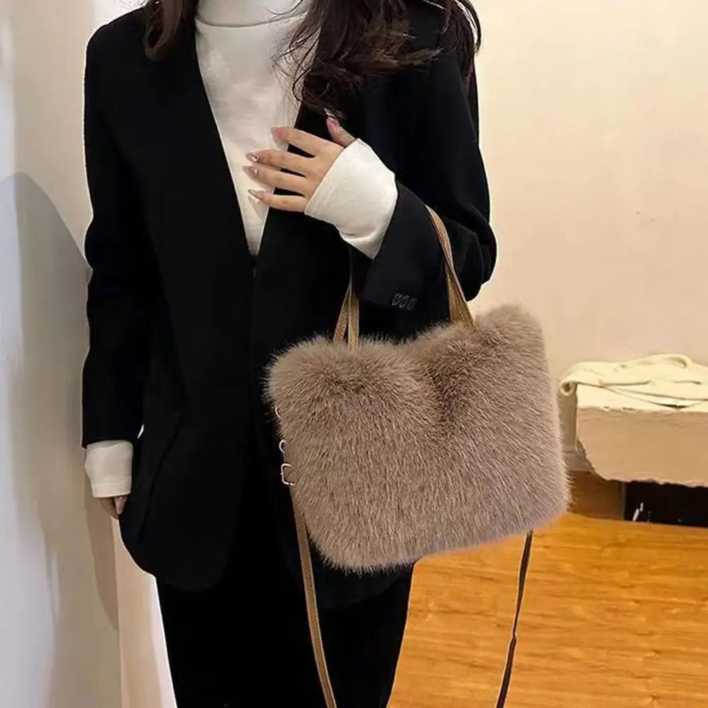 Maribel Soft Fur Shoulder Bag