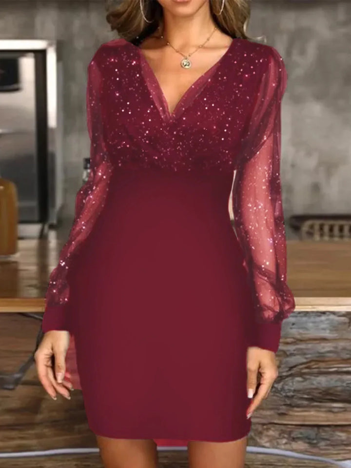 Camila Mesh SleevesDress