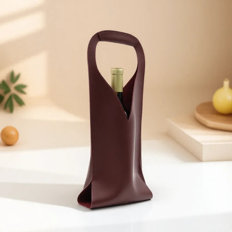 Vignette Leather Bottle Carrier