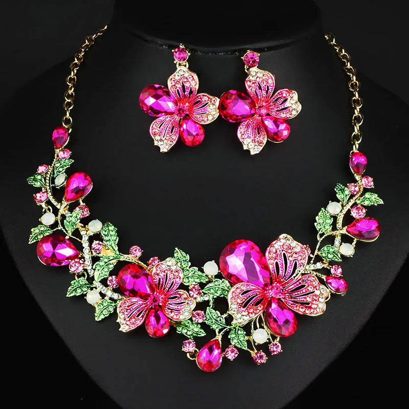 Celestia Floral Gem Necklace