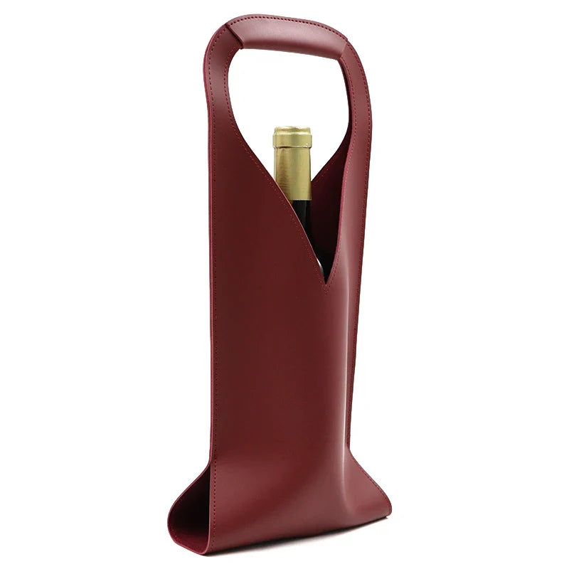 Vignette Leather Bottle Carrier